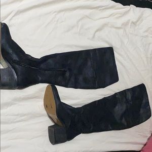 Knee high black boots!